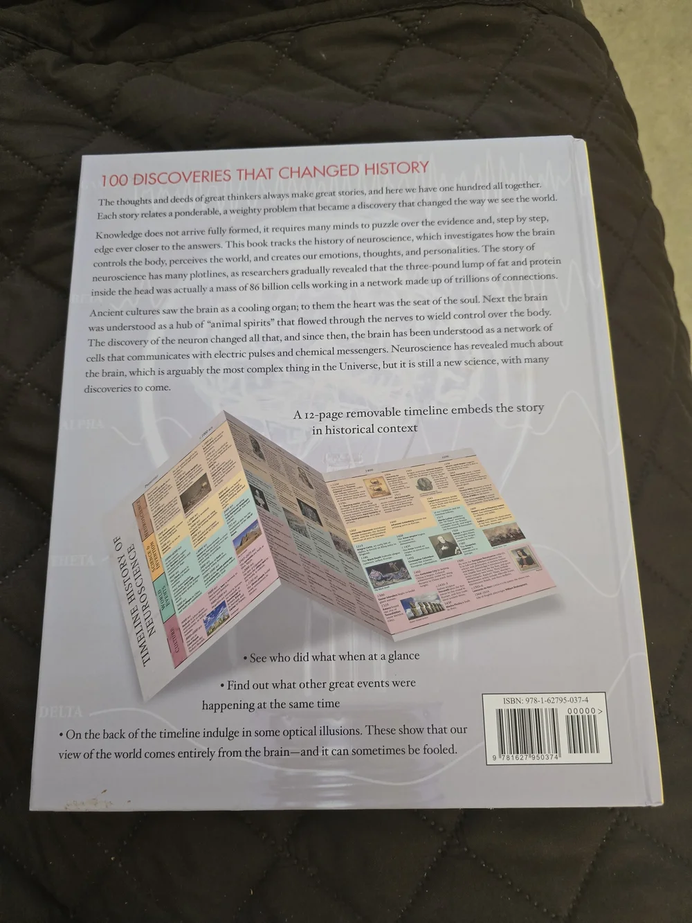 The Brain ~ 100 Discoveries That Changed History - White Hardcover Book